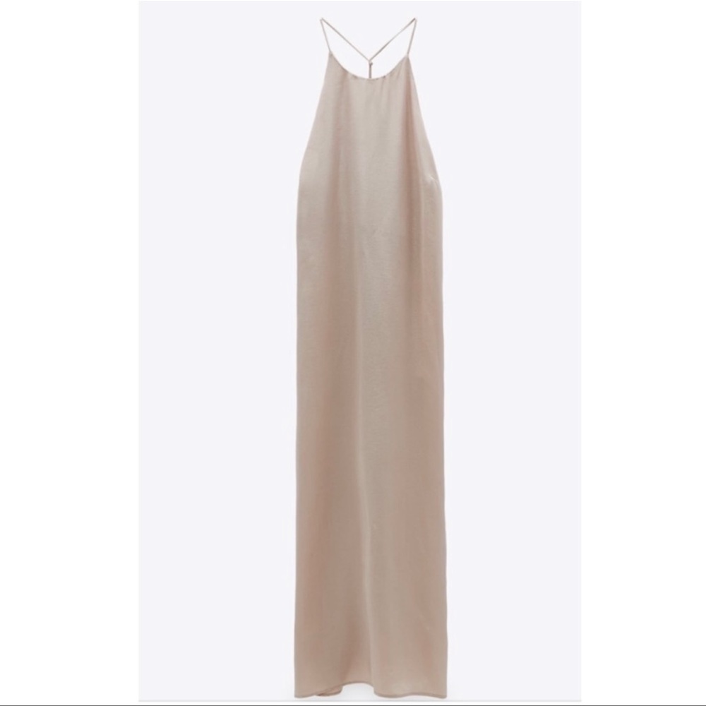 NWT Zara Flowy w Side Slit Dress